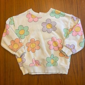 Zara 18-24m flower sweatshirt